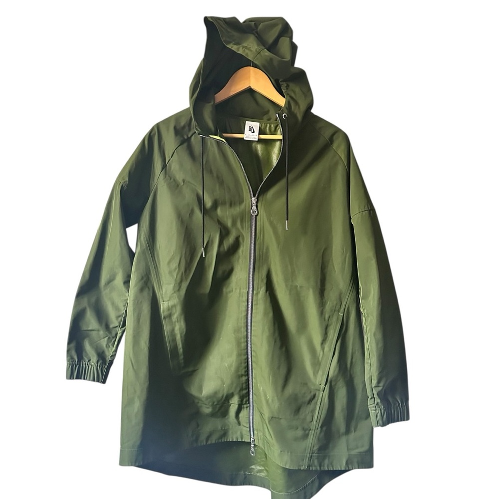 Nike Nikelab Essentials SW Long Jacket Waterproof Green Size XS